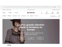 Tablet Screenshot of fr.zalando.be