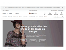 Tablet Screenshot of fr.zalando.ch
